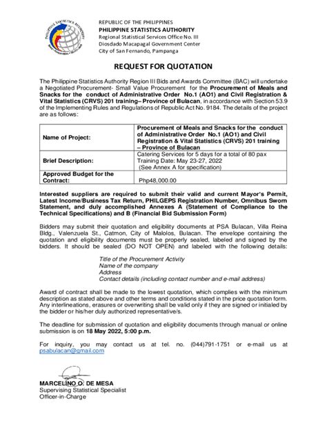 philippine statistics authority san fernando pampanga|Region III .